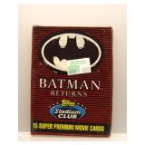 1991 Stadium Club Batman Returns Sealed Pack