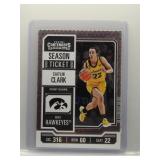 Caitlin Clark 2024 Contenders Season Ticket Silver