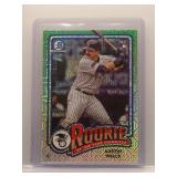 Austin Wells 2024 Bowman Chrome Rookie Of The...