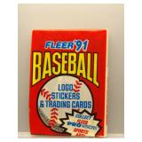 1991 Fleer Baseball Sealed Wax Pack