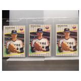 Lot- Nolan Ryan 1989 Fleer Lot x3