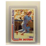 Pete Rose 1982 Topps In Action