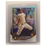 Jackson Chourio 2025 Bowman Chrome Mojo Refractor