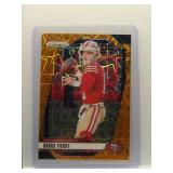 Brock Purdy 2025 Prizm Orange Velocity