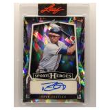 Dave Justice 2025 Leaf Sports Heroes Auto