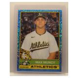 Max Muncy 2025 Topps Heritage Rookie Light Blue...