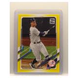 Aaron Judge 2021 Topps yellow #99