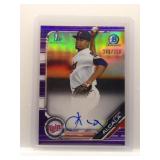 Jorge Alcala Auto #/250 2019 1st Bowman Chrome...