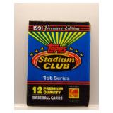 1991 Stadium Club Baseball Sealed Pack