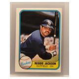 Reggie Jackson 1981 Fleer