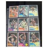 1981 Topps Basketball Card Lot