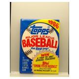 1986 Topps Baseball Sealed Wax Pack