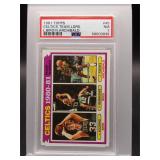 Larry Bird 1981 Topps Celtics Team Leaders PSA 7