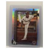 Yoshi Yamamoto 2025 Topps Chrome Sepia Refractor