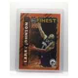 Larry Johnson 1996 Topps Finest With Coating