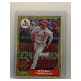 Dylan Carlson 2022 Toppss Chrome '87 Gold Mojo