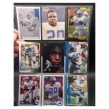 Barry Sanders 9 Card Lot