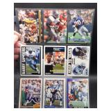 Barry Sanders 9 Card Lot