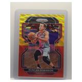 Duncan Robinson 2021 Prizm Yellow/Orange Wave