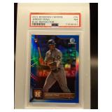Jeremy Pena 2022 Bowman Chrome Blue Refractor...