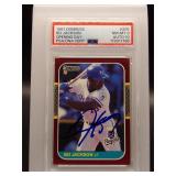 Bo Jackson 1987 Donruss Rookie PSA 8 Auto 10