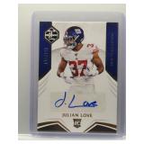 Julian Love 2019 Limited Rookie Auto /199