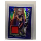 Drake Maye 2024 Optic Rookie Phenom Patch Blue