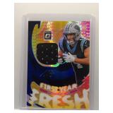 Tetairoa McMillan 2025 Optic Prizm patch Rookie