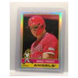 Mike Trout 2025 Topps Heritage Chrome Silver