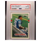 Barry Sanders 1989 Topps Traded Rookie PSA 10