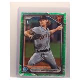 Carson Whisenhunt 2024 1st Bowman Chrome Green...