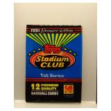 1991 Stadium Club 1st Series Baseball Sealed Pack