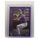 Brody Brecht 2025 Topps Chrome Pro Debut Purple...
