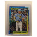 Christian Yelich 2025 Topps Chrome '90 Mojo Ref.