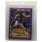 Jacob Lopez 2024 Topps Chrome purple Rookie /275