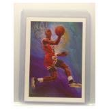 Michael Jordan 1990 Hoops Art Card