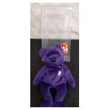 TY Beanie Baby RARE 1997 Princess Diana Bear -Case