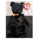 TY Beanie Baby 1999 'The End' Bear in Case