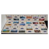 18 Postal Commemorative Society Quarters Panels