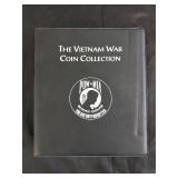 Vietnam War Coin Collection Binder - Partial Fill