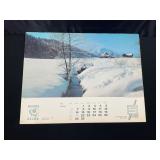 1972 Calendar Micron Gears Swiss Instruments