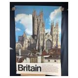 Vintage Britain Travel Poster Rolled 20'x30'