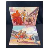 MCM Paint by Number Bullfighter Panels 16x20