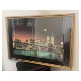 New York poster under plastic 38 wide 26 tall
