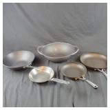 Calphalon 10" Wok and 10" & 8" Frying Pans