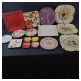 Group of Misc Colorful Plates