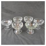 6 Sherbert Glass Dishes