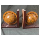 Modern globe bookends