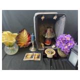 Home decor lot candy dish Pomegranate cider