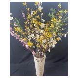 Jasmine Lenox vase with artificial decor 36